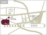 朝霞駅近美容室マップ